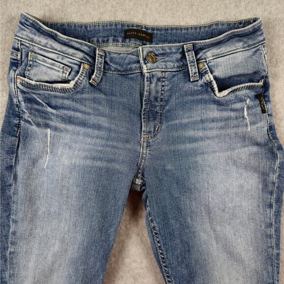 Silver Jeans Women's Skinny Jeans - Light Blue - Picture 4 of 16